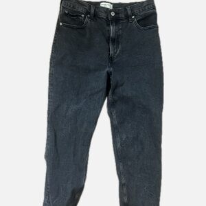Abercrombie & Fitch Black Mom Jeans